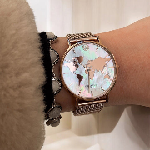 Pearl World Map ® Montre Étanche