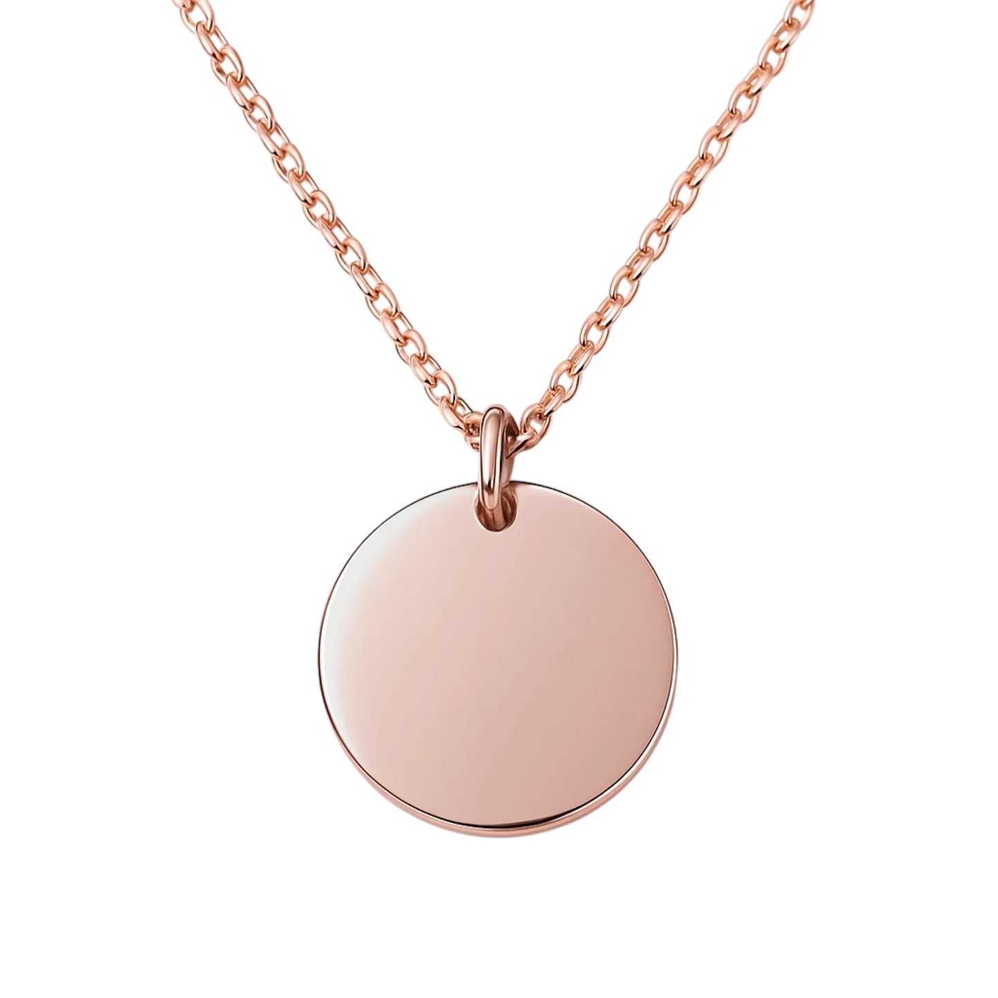 collana tonda rosa front