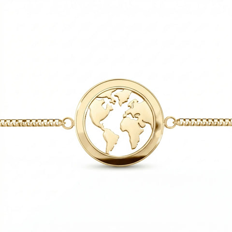 World Map Custom Bracelet