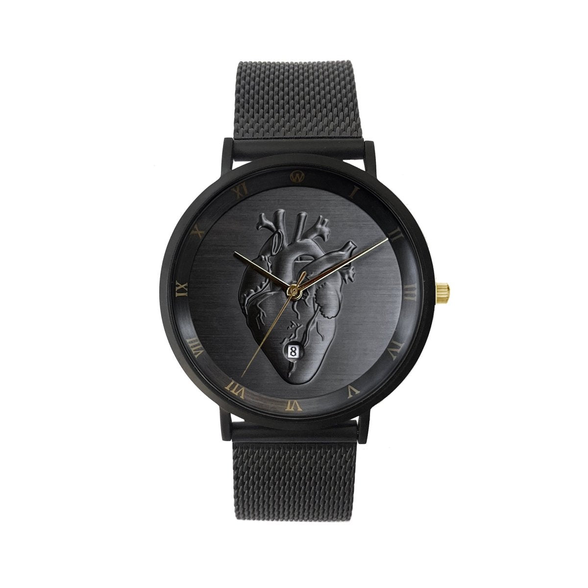 Black Heart Waterproof Watch - WOODSTOCK ZAMBON
