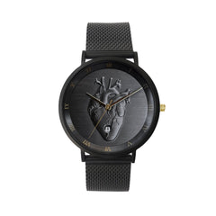 Black Heart Waterproof Watch