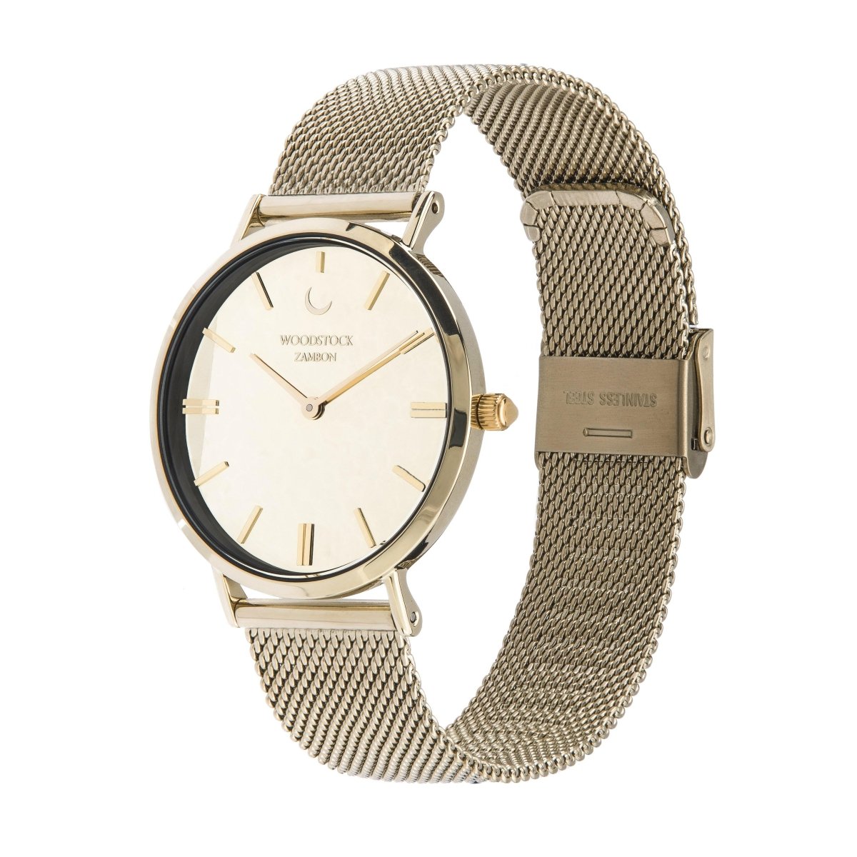 Champagne Mirror Watch - WOODSTOCK ZAMBON