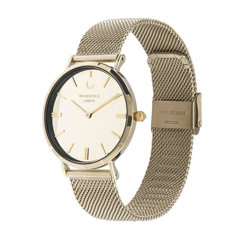 Champagne Mirror Watch - WOODSTOCK ZAMBON