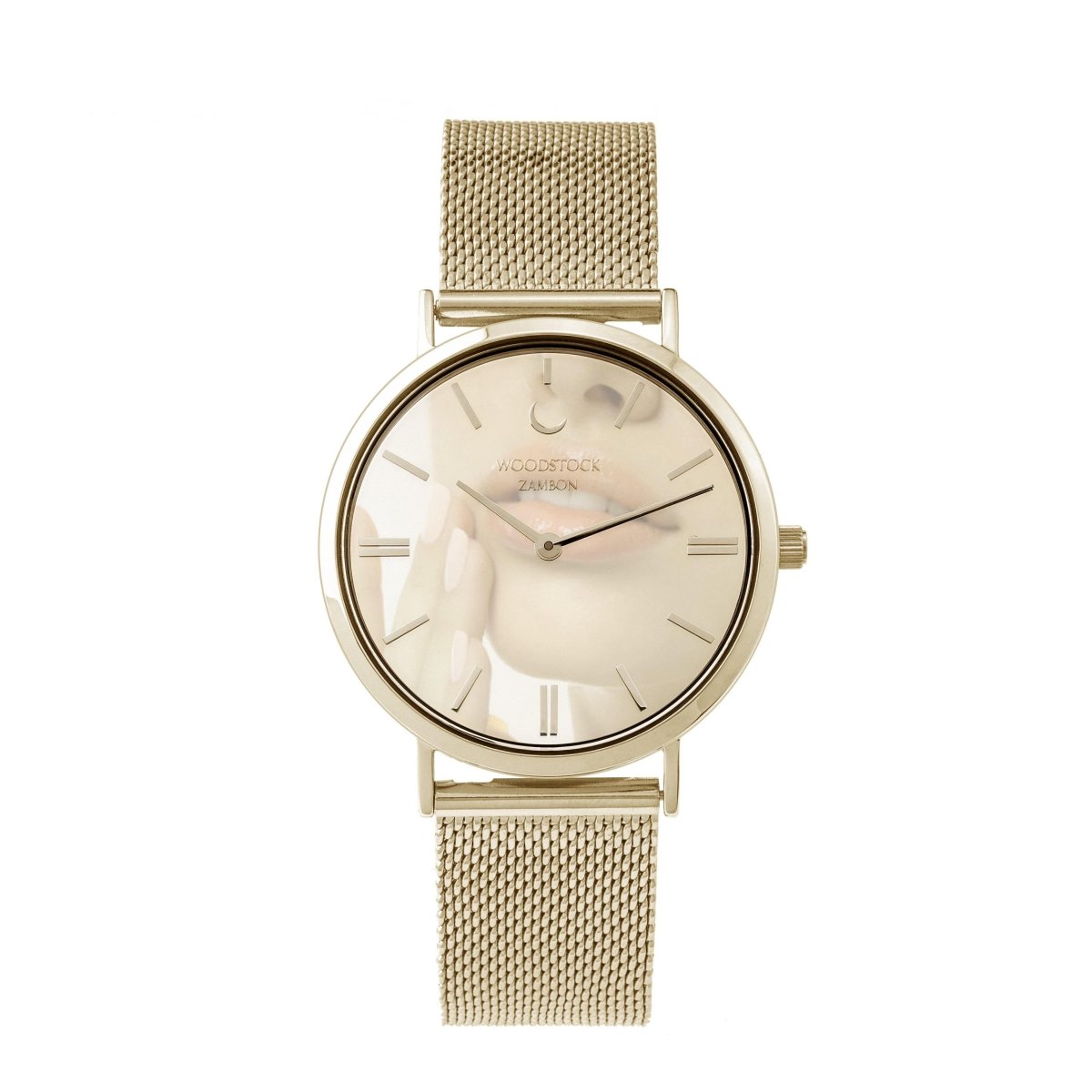 Champagne Mirror Watch - WOODSTOCK ZAMBON