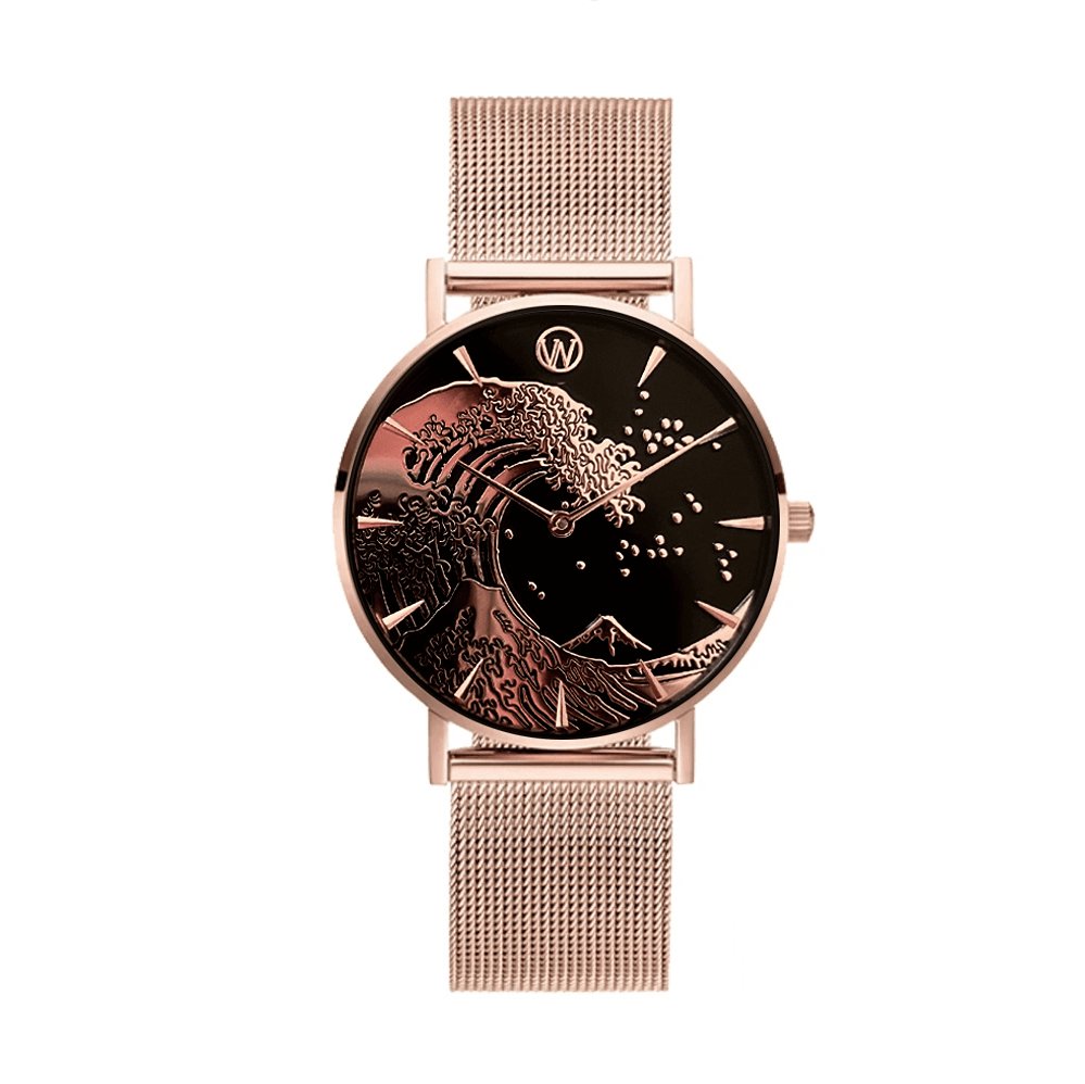 Golden Rose Wave Waterproof Watch - WOODSTOCK ZAMBON