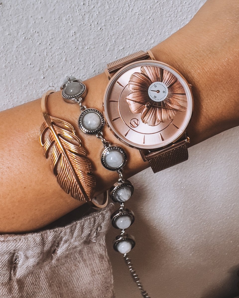 Hibiscus Waterproof Watch - WOODSTOCK ZAMBON