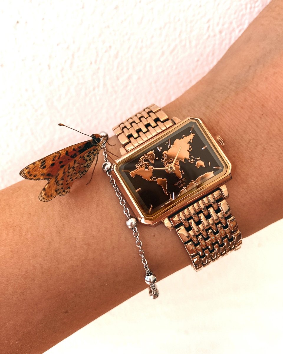 Map Of The World Waterproof Watch - WOODSTOCK ZAMBON
