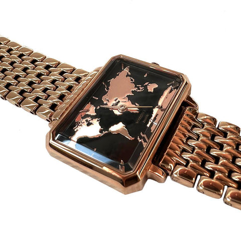 Map Of The World Waterproof Watch - WOODSTOCK ZAMBON