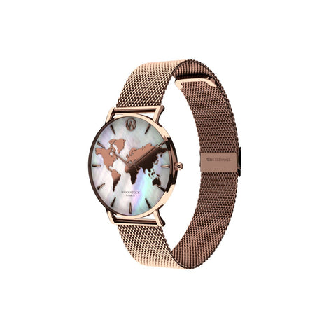 Pearl World Map Waterproof Watch - WOODSTOCK ZAMBON