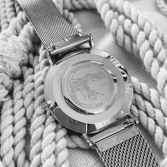 Waterproof Women's Watch Opal 36mm 3D Effect Dial Steel