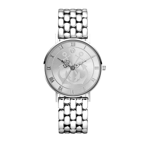 Silver Anchor Waterproof Watch - WOODSTOCK ZAMBON