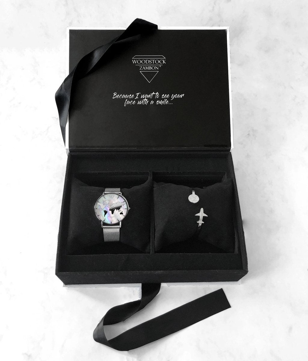 Silver Pearl Gifx Box - WOODSTOCK ZAMBON