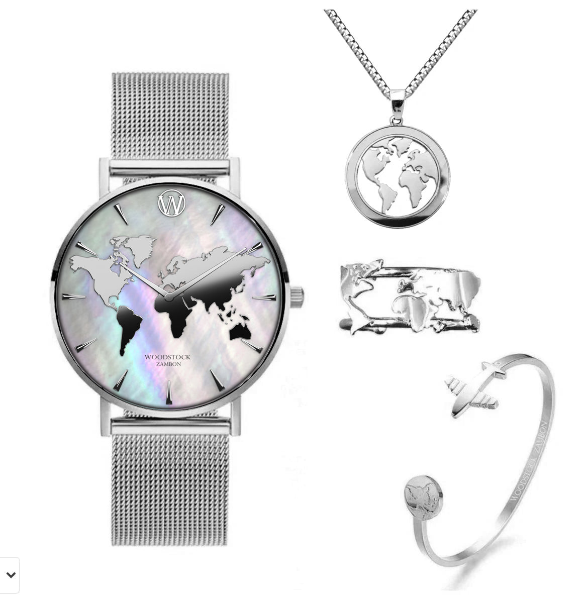 Silver Pearl World Luxury Set - WOODSTOCK ZAMBON