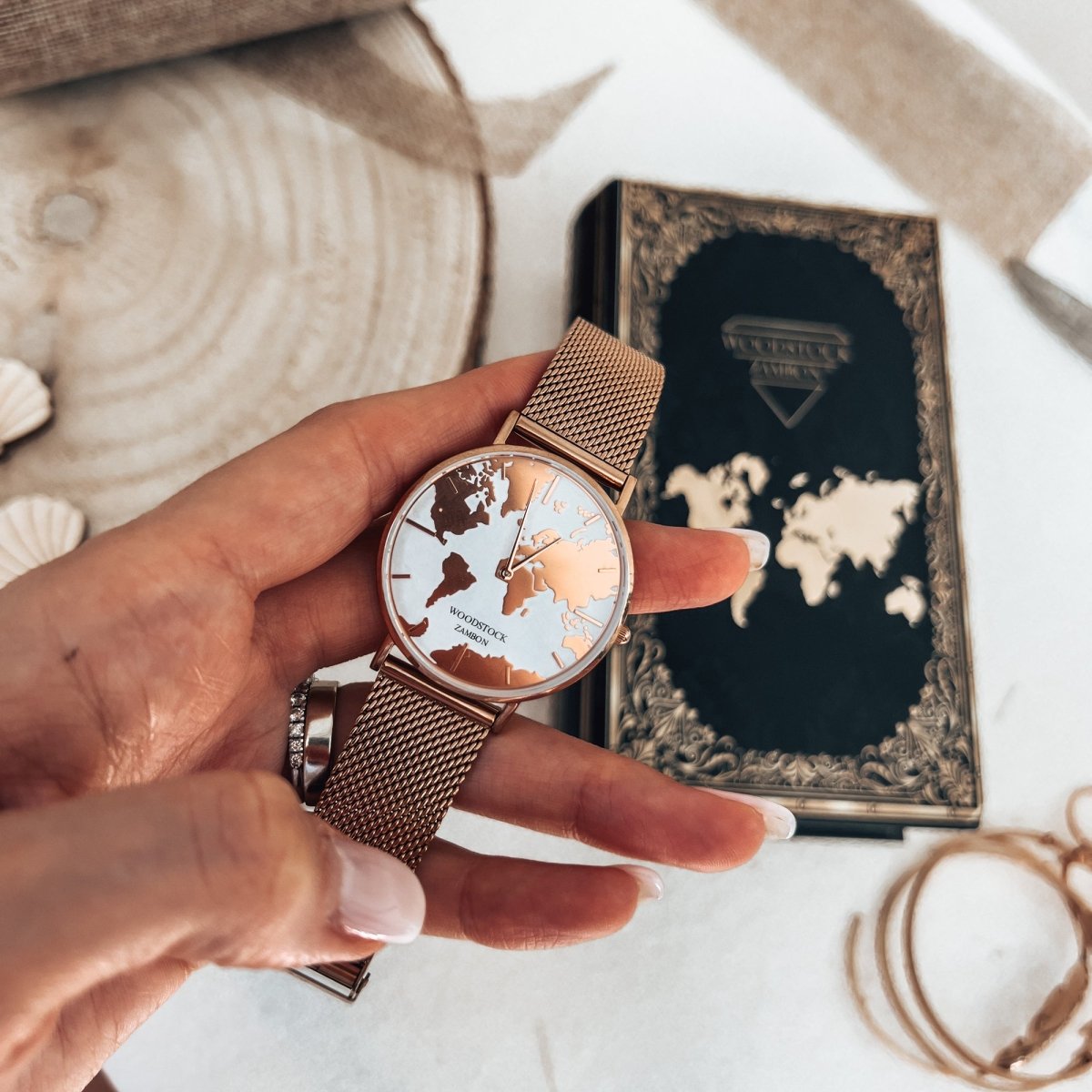 Sunset White Waterproof Watch - Limited Edition - WOODSTOCK ZAMBON